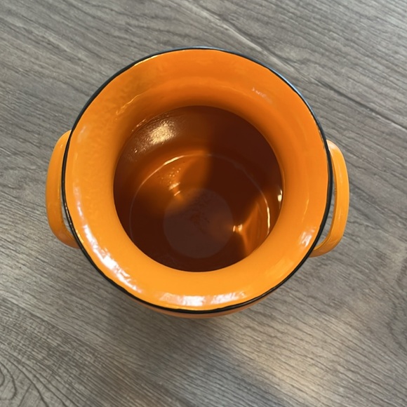 8” Orange Vase - Picture 2 of 2